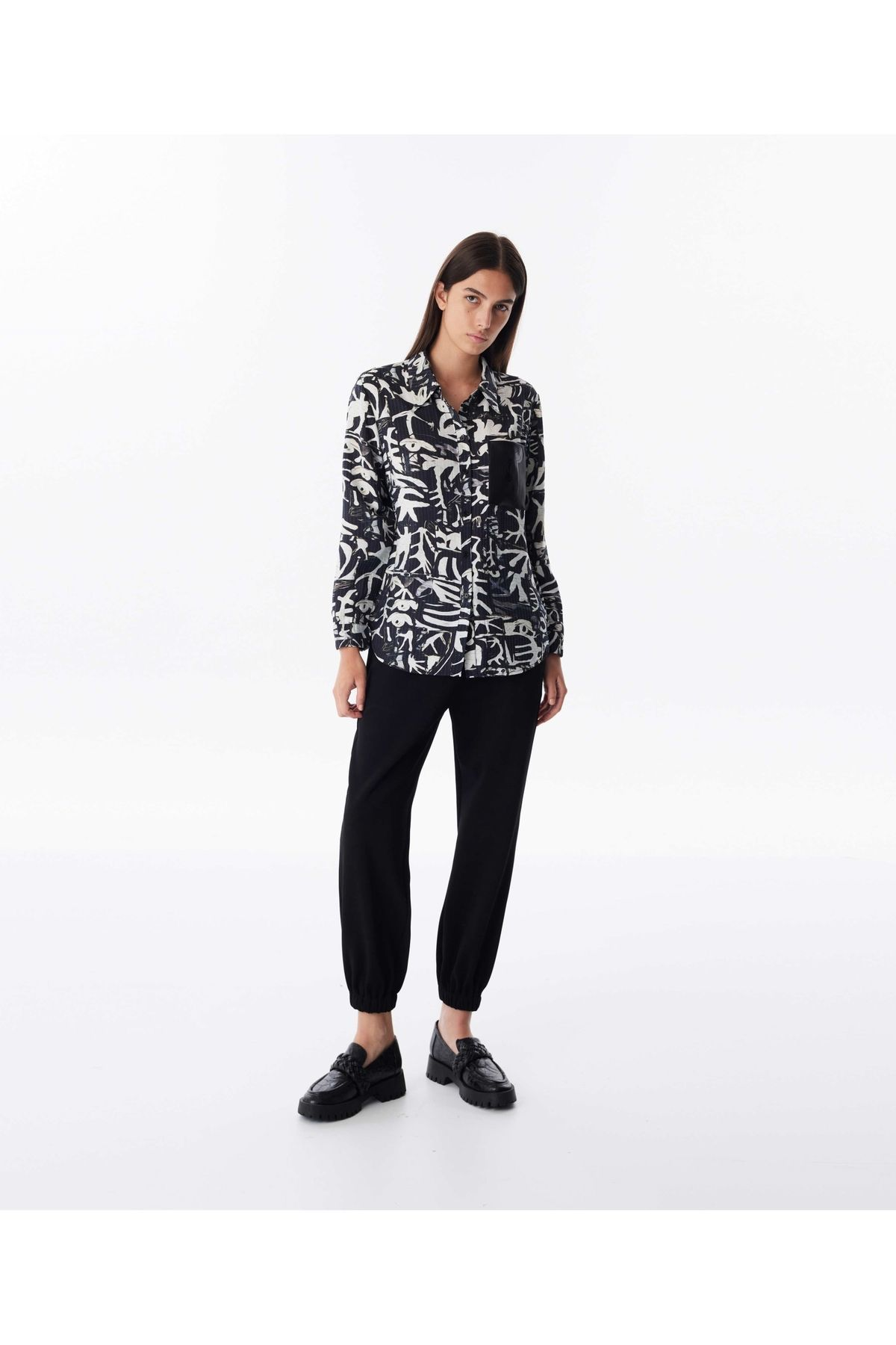 TWİST BAYAN GÖMLEK TW6240025124 Siyah24K251242424-01TWİST
