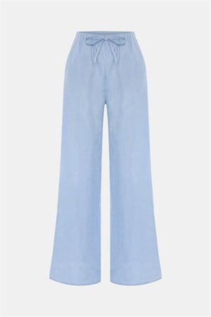 Alice Baby Blue %100 Keten Pantolon