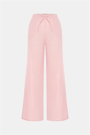 Alice Pink %100 Keten Pantolon