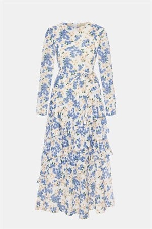 Fleura Mavi Elbise