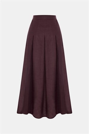 Marvy Bordo %100 Keten Etek