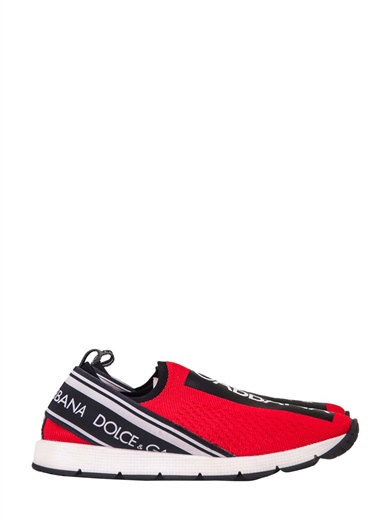 Sorrento Logo Çorap Formlu Sneaker Kırmızı Renk 33 Beden