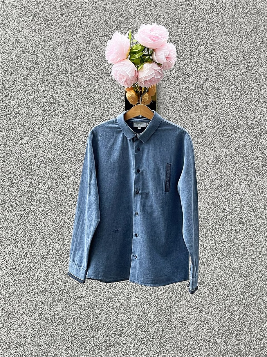 Christian Dior Erkek Çocuk Gömlek Açık Mavi Renk 10 Yaş Beden