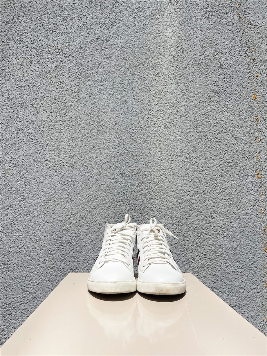 Erkek Moncler Logo Deri Spor Ayakkabı Beyaz Renk 44 Beden