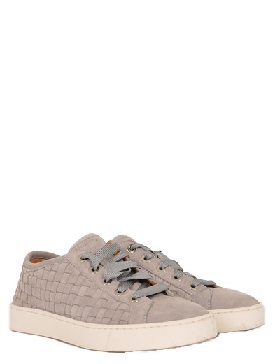 Bağcıklı Süet Deri Sneaker