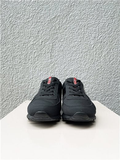 Prada Erkek Black Classic Lace Up Sneaker
