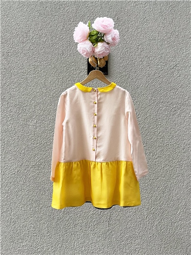 Sonia Rykel Renkli İpek Kız Çocuk Elbise
