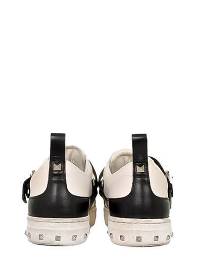 V-punk Buckled Deri Sneaker