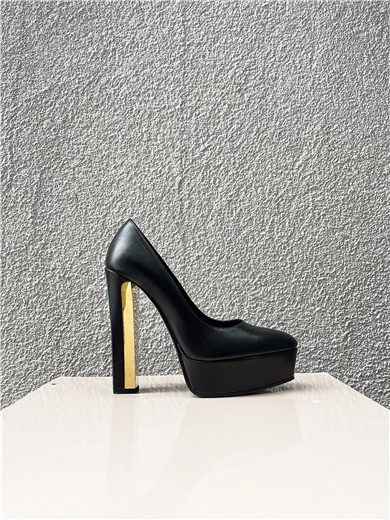 Yves Saint Laurent Gold Heel Topuklu Ayakkabı