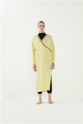 Wrap Dress Towel Şeritli Havlu Kimayo Sarı