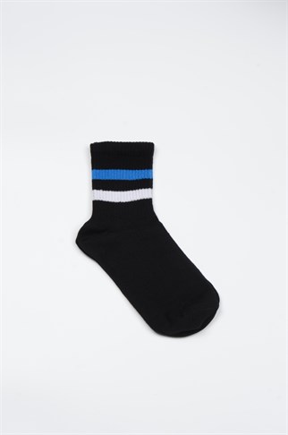 Siyah 4lü Soket Çorap