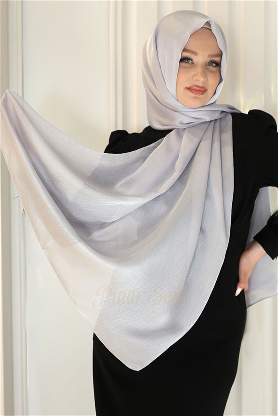 Pınar Şems Abiyem Şal Gri