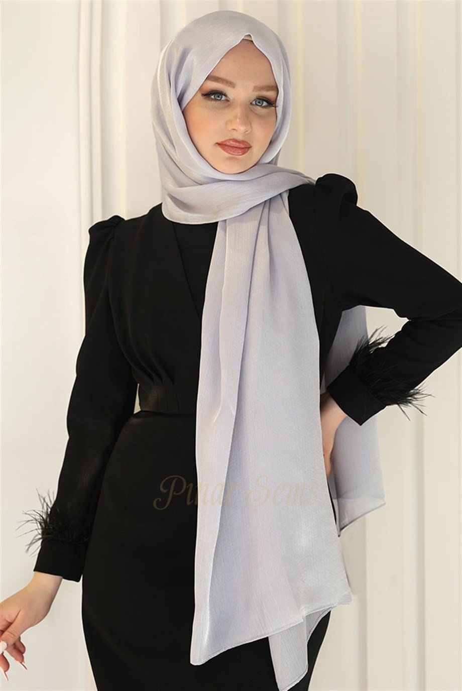 Pınar Şems Abiyem Şal Gri