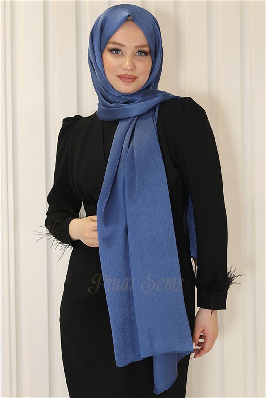 Pınar Şems Abiyem Şal İndigo