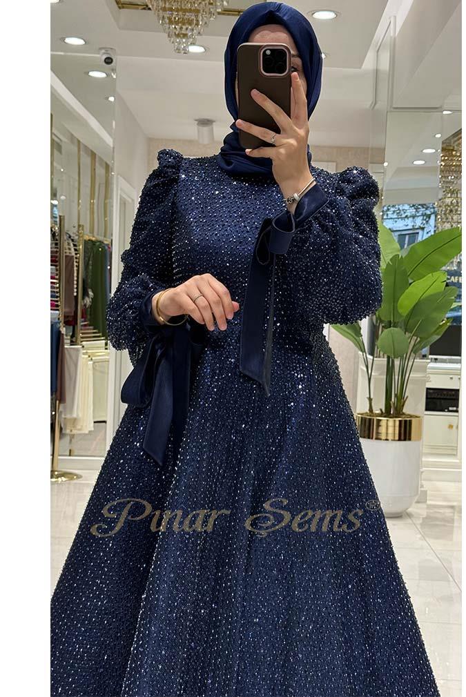 Pınar Şems Alin Abiye Lacivert