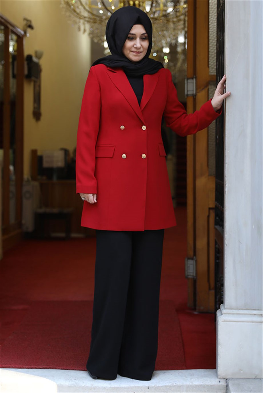 Pınar Şems Blazer Ceket Kırmızı