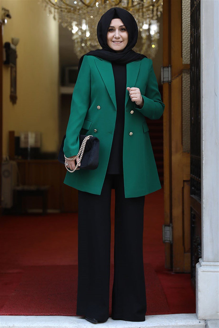 Pınar Şems Blazer Ceket Yeşil