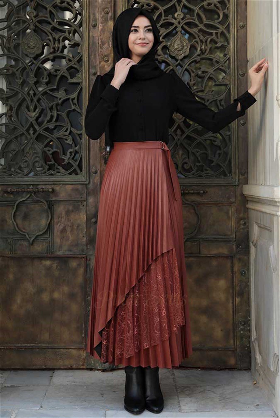 Pınar Şems Elif Etek Taba