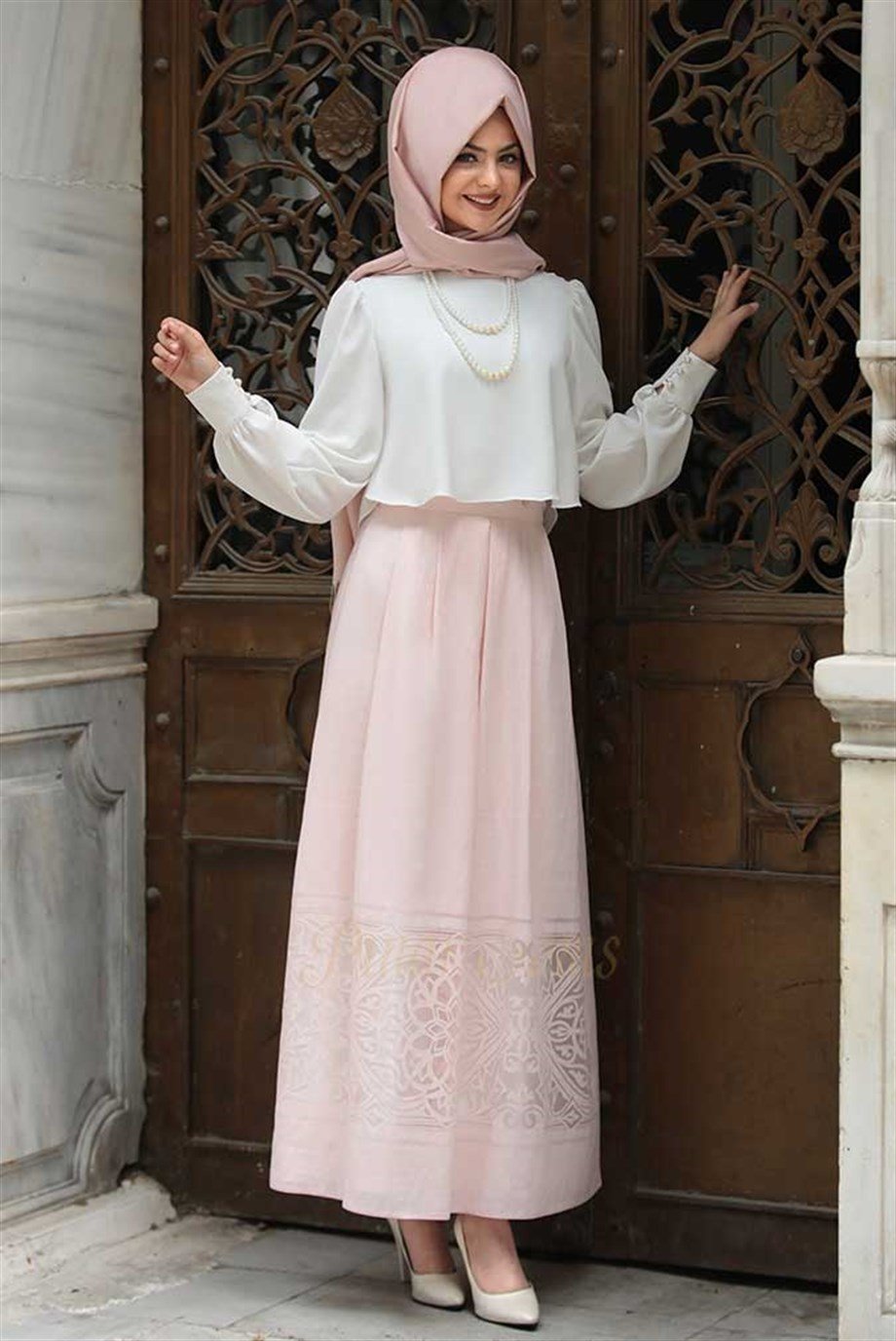 Pınar Şems Pelerinli Gömlek Ekru