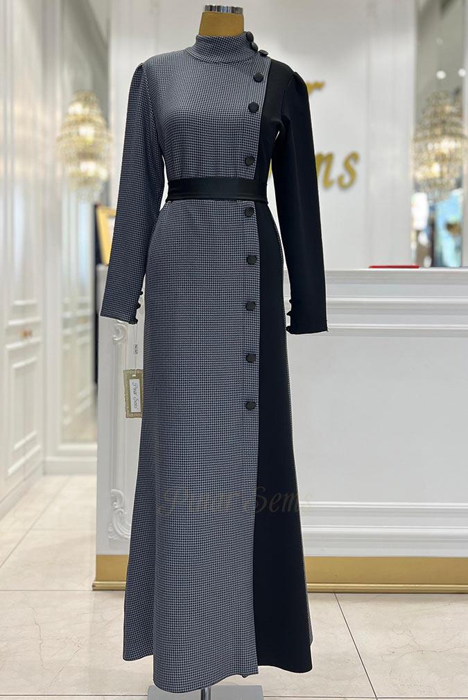 Pınar Şems Pelit Elbise Antrasit