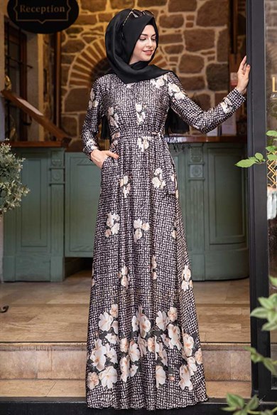 Pınar Şems Aksa Elbise Krem