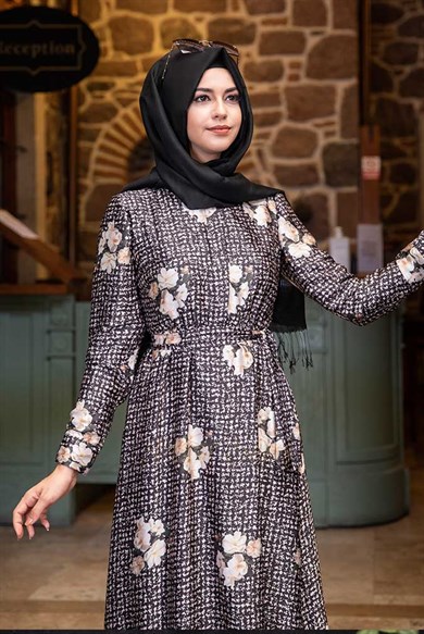 Pınar Şems Aksa Elbise Krem