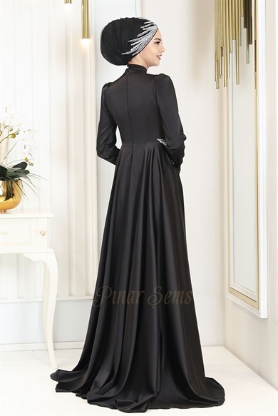 Pınar Şems Anka Abiye Siyah