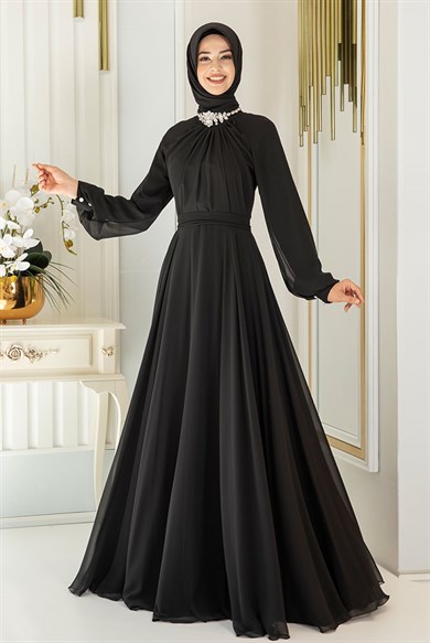 Pınar Şems Asil Abiye Siyah