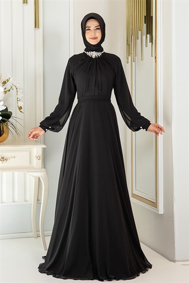 Pınar Şems Asil Abiye Siyah