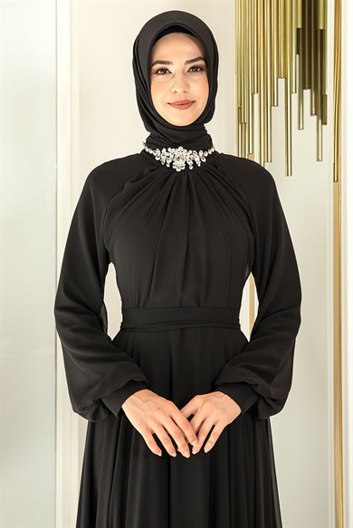 Pınar Şems Asil Abiye Siyah