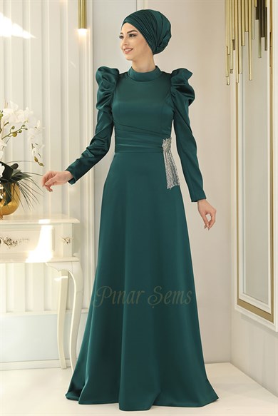 Pınar Şems Ayşegül Abiye Yeşil