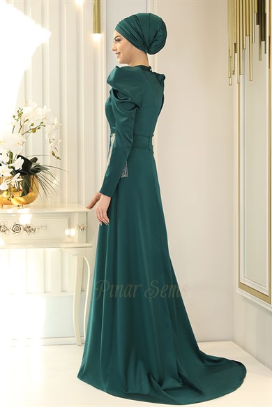 Pınar Şems Ayşegül Abiye Yeşil