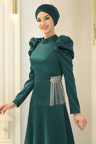 Pınar Şems Ayşegül Abiye Yeşil