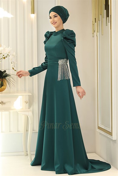 Pınar Şems Ayşegül Abiye Yeşil