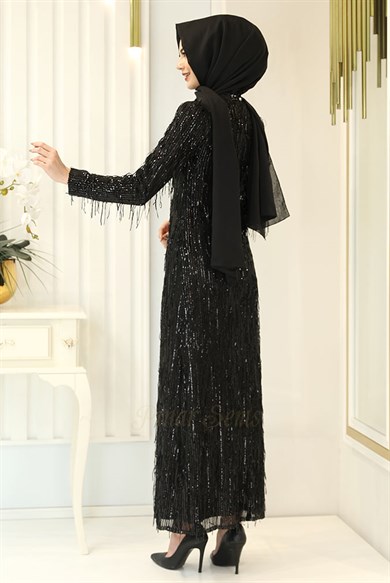 Pınar Şems Berra Abiye Siyah