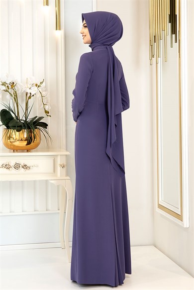 Pınar Şems Boncuka Elbise İndigo