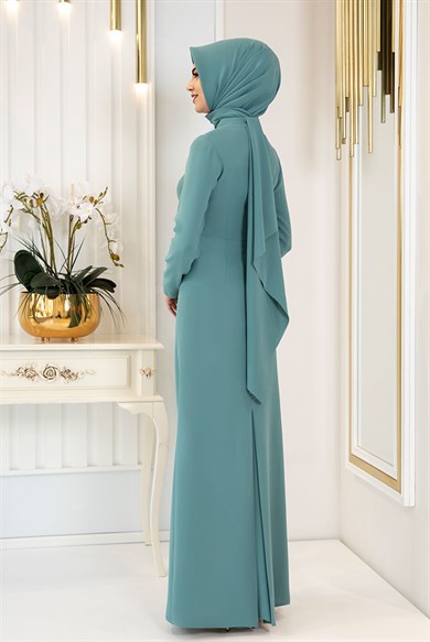 Pınar Şems Boncuka Elbise Mint