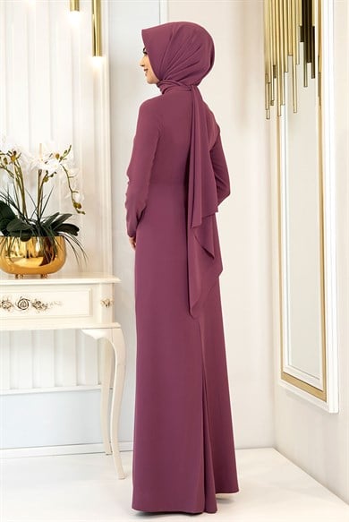 Pınar Şems Boncuka Elbise Lila