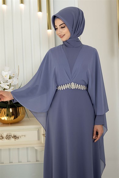 Pınar Şems Ceyda Elbise İndigo