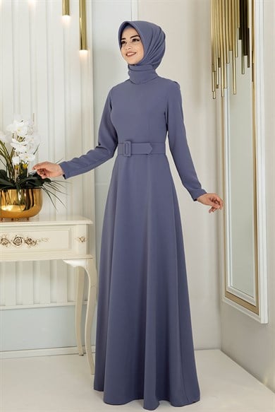 Pınar Şems Ceyda Elbise İndigo