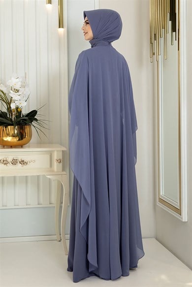 Pınar Şems Ceyda Elbise İndigo