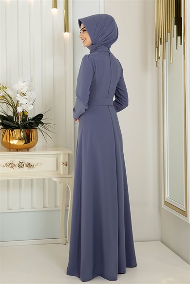 Pınar Şems Ceyda Elbise İndigo