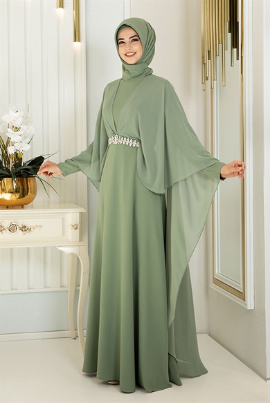 Pınar Şems Ceyda Elbise Yeşil