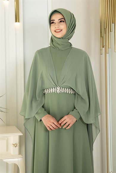 Pınar Şems Ceyda Elbise Yeşil