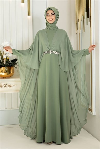 Pınar Şems Ceyda Elbise Yeşil