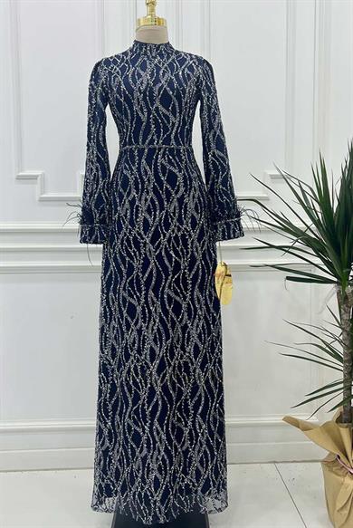 Pınar Şems Çisil Abiye Lacivert