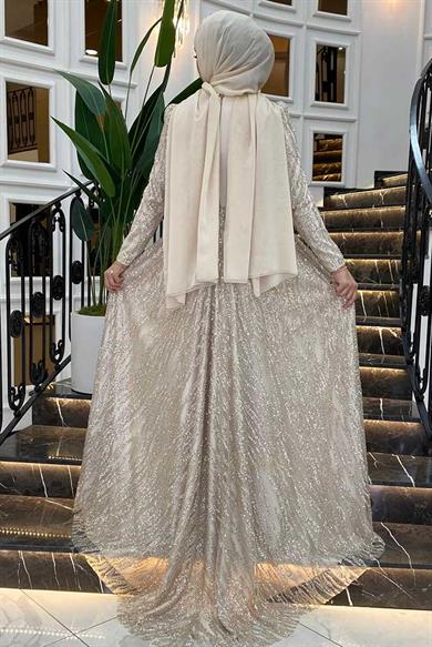 Pınar Şems Dilara Abiye Gold