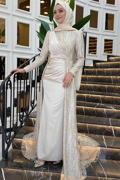 Pınar Şems Dilara Abiye Gold