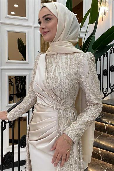 Pınar Şems Dilara Abiye Gold