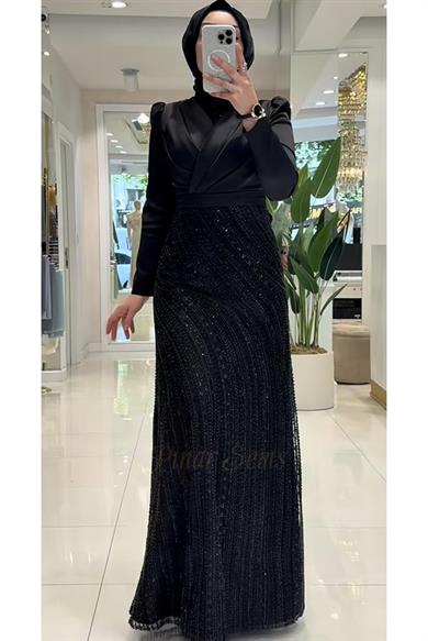 Pınar Şems Erçil Abiye Siyah